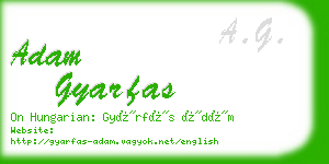 adam gyarfas business card